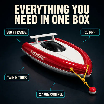 CastFar - RC Bait Delivery Fishing Boat
