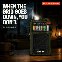SurvivalWave R11 - Solar Crank Emergency Radio