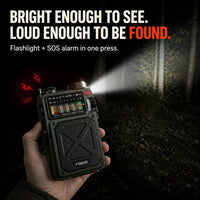 SurvivalWave R11 - Solar Crank Emergency Radio