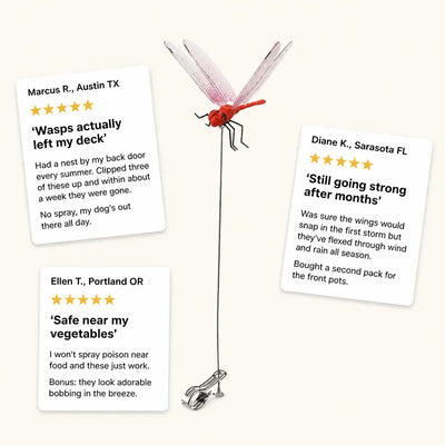 DragonClip - Realistic Bug Deterrent (3-Pack)