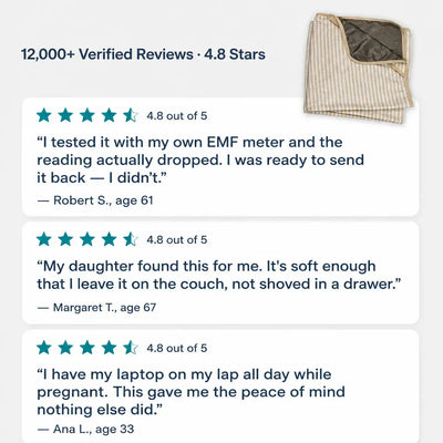 SilverShield - EMF Blocking Organic Cotton Blanket