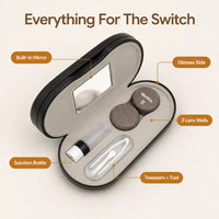 DuoCase - Wood-Grain Contact Lens & Glasses Case