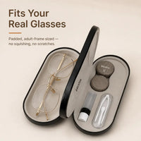 DuoCase - Wood-Grain Contact Lens & Glasses Case