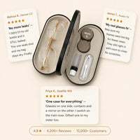 DuoCase - Wood-Grain Contact Lens & Glasses Case