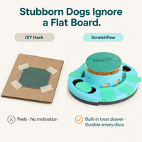 ScratchPaw - Dog Nail File & Treat Puzzle Board