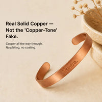 The Pure Copper Cuff - Adjustable Open Bangle
