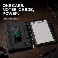PowerFolio - Padfolio with 8000mAh Wireless Charger