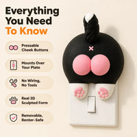 The Cat Butt Switch Plate