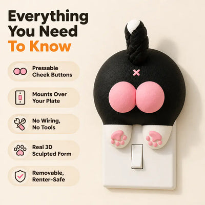 The Cat Butt Switch Plate