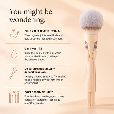 MorphBrush 4-in-1 - Magnetic Makeup Brush