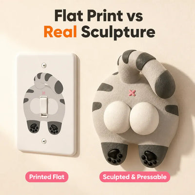 The Cat Butt Switch Plate