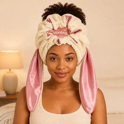 The Bunny Bonnet - Satin-Lined Sherpa Hood