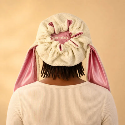 The Bunny Bonnet - Satin-Lined Sherpa Hood