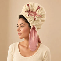 The Bunny Bonnet - Satin-Lined Sherpa Hood