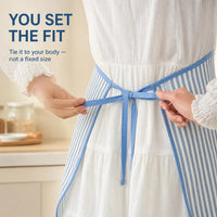 WipeApron - Towel Fabric Hands-Free Kitchen Apron