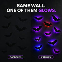 SpookGlow - 3D Bat & Spider Night Light Set
