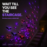 SpookGlow - 3D Bat & Spider Night Light Set