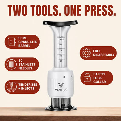 FlavorJet 2-in-1 - Meat Tenderizer & Marinade Injector