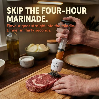 FlavorJet 2-in-1 - Meat Tenderizer & Marinade Injector