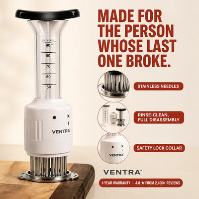 FlavorJet 2-in-1 - Meat Tenderizer & Marinade Injector