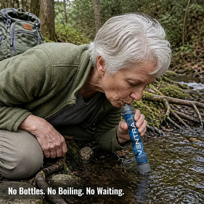 HydraStraw - Emergency Water Filter & Bag