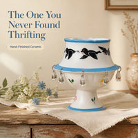 The Tilted Cup - Hand-Finished Ceramic Accent