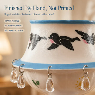 The Tilted Cup - Hand-Finished Ceramic Accent
