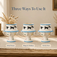 The Tilted Cup - Hand-Finished Ceramic Accent