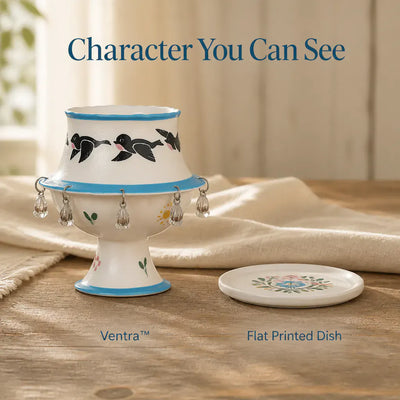 The Tilted Cup - Hand-Finished Ceramic Accent