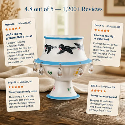 The Tilted Cup - Hand-Finished Ceramic Accent