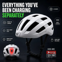 HelmetCam Pro - Dual HD Recording Bike Helmet