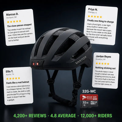 HelmetCam Pro - Dual HD Recording Bike Helmet
