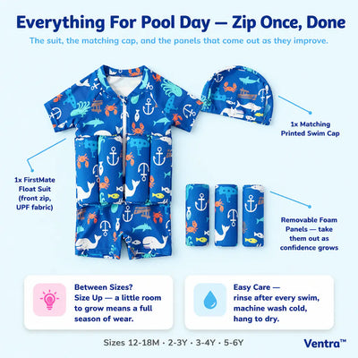 FirstMate - Kids' Swim Float Suit
